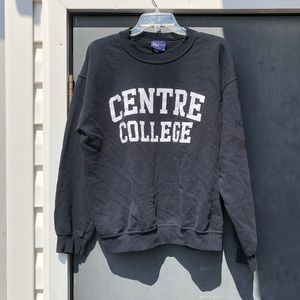 Black centre college crewneck sweatshirt size M